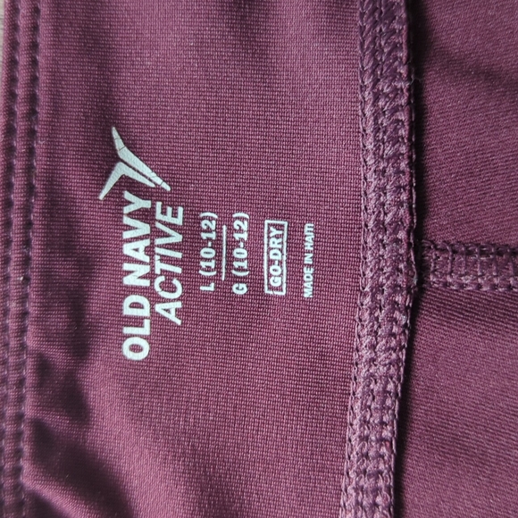 Burgundy girls sparkly leggings - Picture 4 of 5